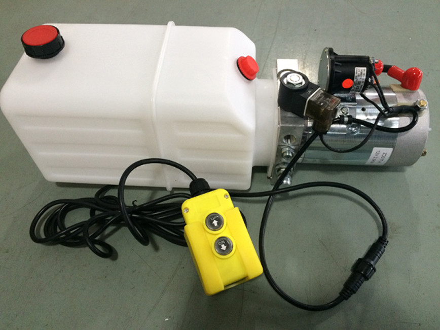 12V DC Mini Hydraulic Power Unit Double Acting  With Drain Plug